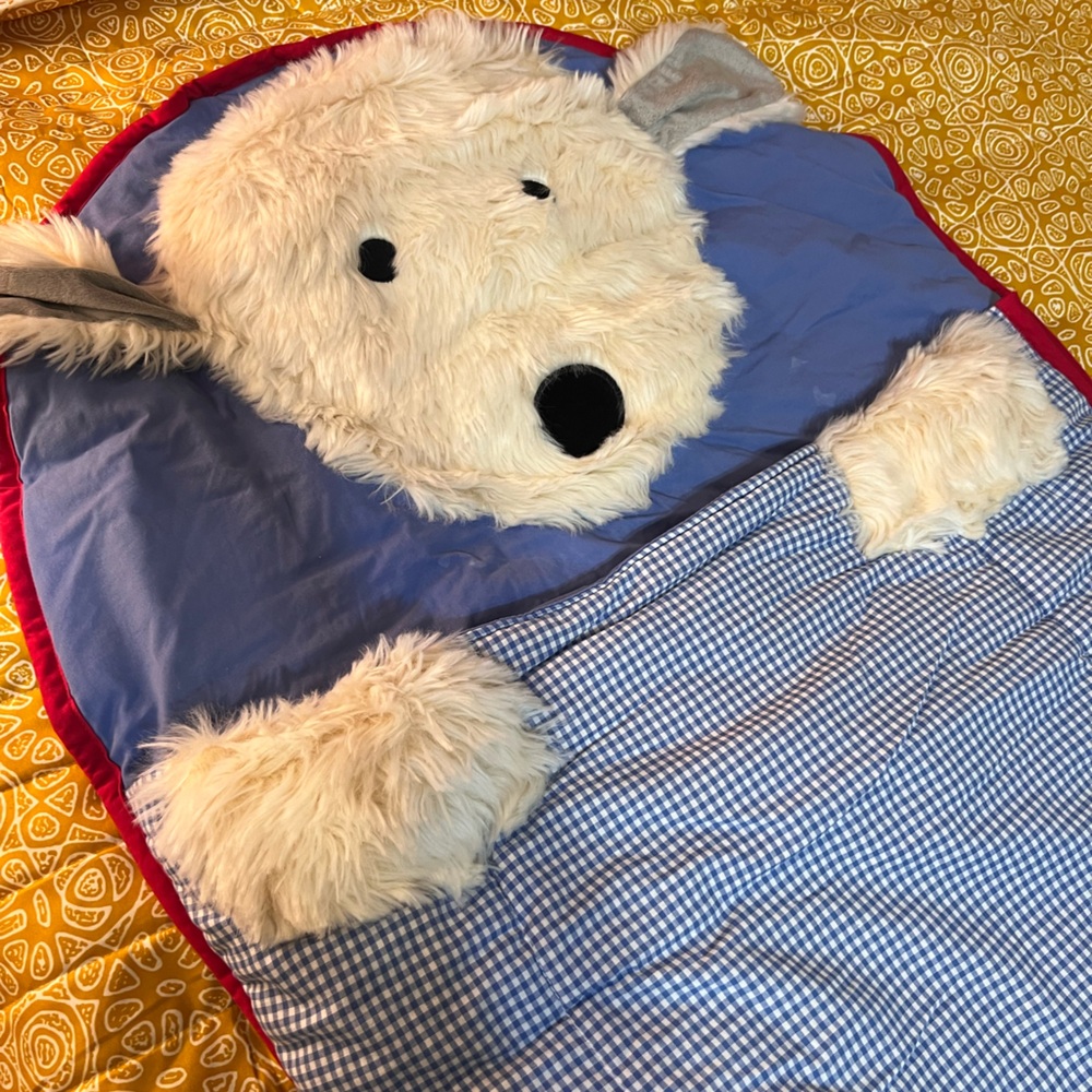 Pottery Barn Kids Shaggy Dog Sleeping Bag